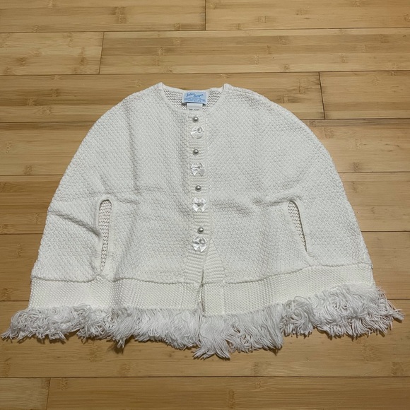 NEW Julius Berger Sweater Shaw P & P Cape Toddler Girl - Picture 1 of 10